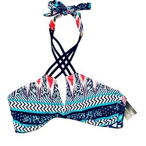 a.n.a Women’s Criss-Cross Neck Bikini Swim Top M